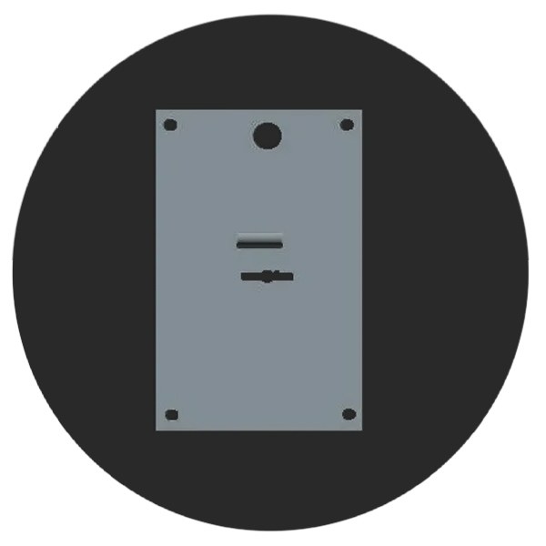 Броненакладка на сувальдный замок Бр3 4,6 мм 45ХСНМФБА