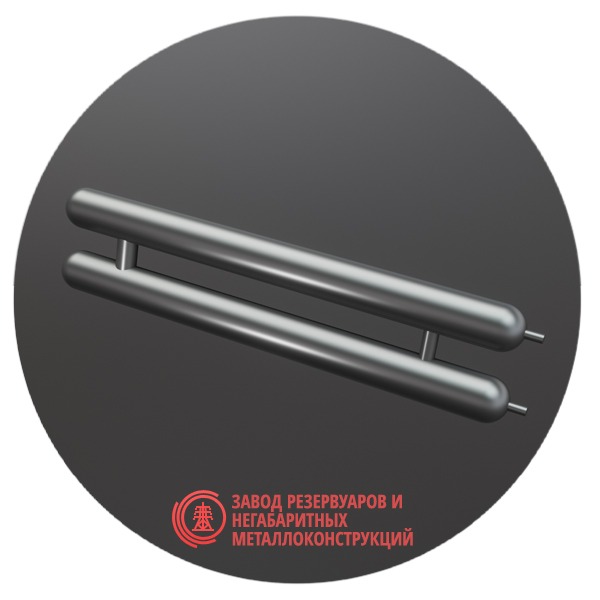 Регистры отопления двухрядные РСЭ-2x57x2.5-5000 мм